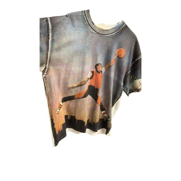 Nike Air Jordan 1 Playground Tee Shirt Rare Vintage - Picture 2 of 4